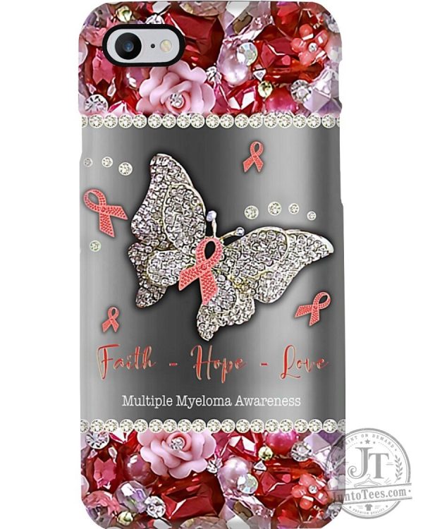 Multiple Myeloma Awareness Butterfly Phone Case