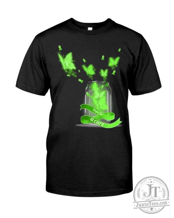 Lymphoma Awareness Hope for a Cure Butterfly T-Shirt
