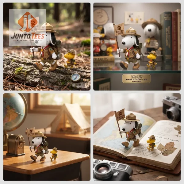 Detailed view of the forest floor base on the Snoopy figure set.