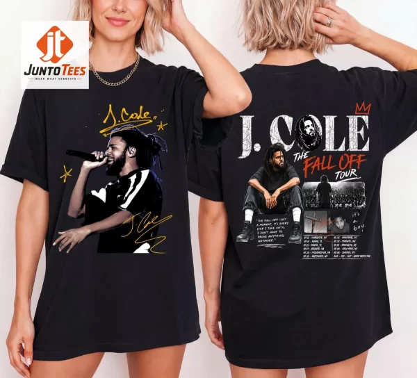 Real customer review of J. Cole The Fall Off Tour 2026 Vintage Bootleg Style Graphic T-Shirt at juntotees.com