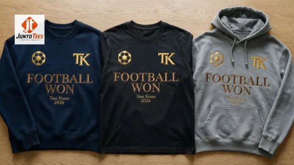 Toni Kroos Football Won Embroidered Sweatshirt T Shirt Hoodie 1 Detailed look of high-quality Toni Kroos Football Won Embroidered Sweatshirt T Shirt Hoodie in Adult Apparel