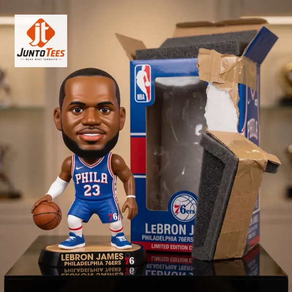 LeBron James Philadelphia 76ers Merch 2026 Limited Edition 3d Resin Figure 1 Detailed view of the limited edition 3D resin figure box branding