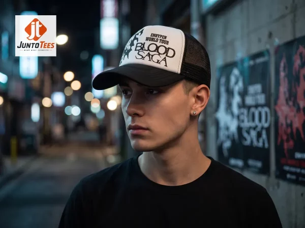 Real customer review of ENHYPEN SEOUL CONCERT TOUR BLOOD SAGA 2026 Trucker Cap at juntotees.com