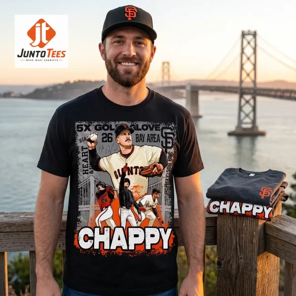Exclusive Matt Chapman Chappy T-Shirt SF Giants Giveaway 26 July 2026 design from Juntotees