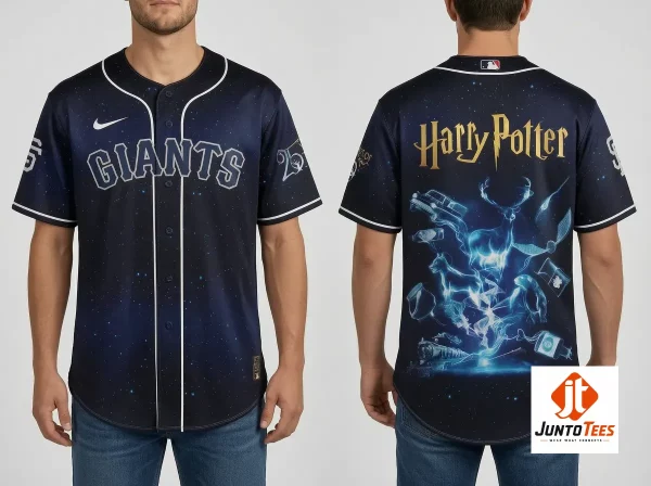 2026 August 10 Nike Harry Potter Night 25 Years Patronus x San Francisco Giants Baseball Jersey 1 Detailed look of high-quality 2026 August 10 Nike Harry Potter Night 25 Years Patronus x San Francisco Giants Baseball Jersey in Baseball Jersey Shirts