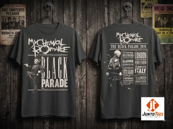 My Chemical Romance The Black Parade 2026 Tour Shirt Concert Reprinted 5 Product photography of My Chemical Romance The Black Parade 2026 Tour Shirt Concert Reprinted - Latest 2026 model