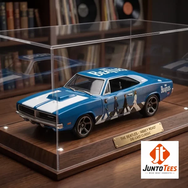 The Beatles Abbey Road 66th Anniversary Hot Wheels Dodge Charger Car Toy 2 Hot Wheels Beatles 66th anniversary Dodge Charger in retail blister packaging (Detail view #3)