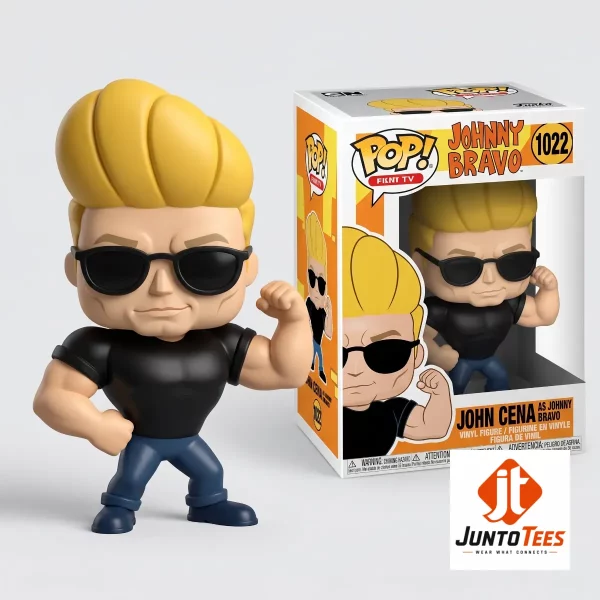 Authentic John Cena as Johnny Bravo Custom 3D Resin Figure product image at juntotees.com