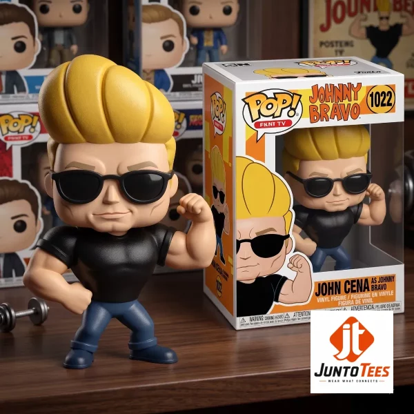 Exclusive John Cena as Johnny Bravo Custom 3D Resin Figure design from Juntotees