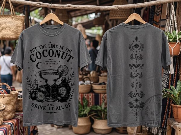 Put the Lime in the Coconut Midnight Margaritas Witchy Spine Unisex T-Shirt Practical Magic 2 2026 Merch