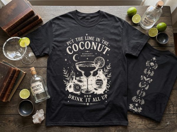 Put the Lime in the Coconut Midnight Margaritas Witchy Spine Unisex T-Shirt Practical Magic 2 2026 Merch