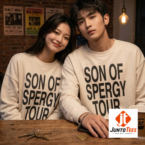 Front view of Daniel Ceasar merch 2026 Son Of Spergy Tour Graphic Sweatshirt T shirt Hoodie with official design details