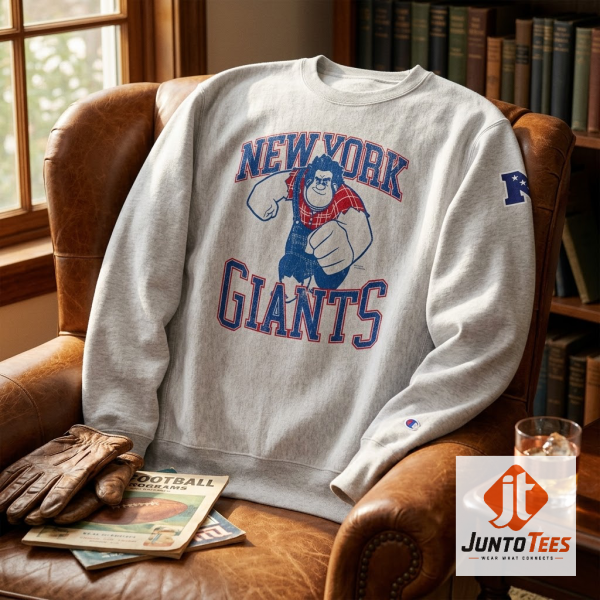 Wreck-It Ralph New York Giants Disney NFL Merch Sweatshirt 2026 Reprinted 1 Detailed look of Wreck-It Ralph New York Giants Disney NFL Merch Sweatshirt 2026 Reprinted in 3D Products