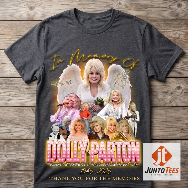 Dolly Parton In Memory Of T-Shirt Vintage Memorial Tribute Graphic Tee 1946 2026 2 Authentic Dolly Parton In Memory Of T-Shirt Vintage Memorial Tribute Graphic Tee 1946 2026 product image at juntotees.com