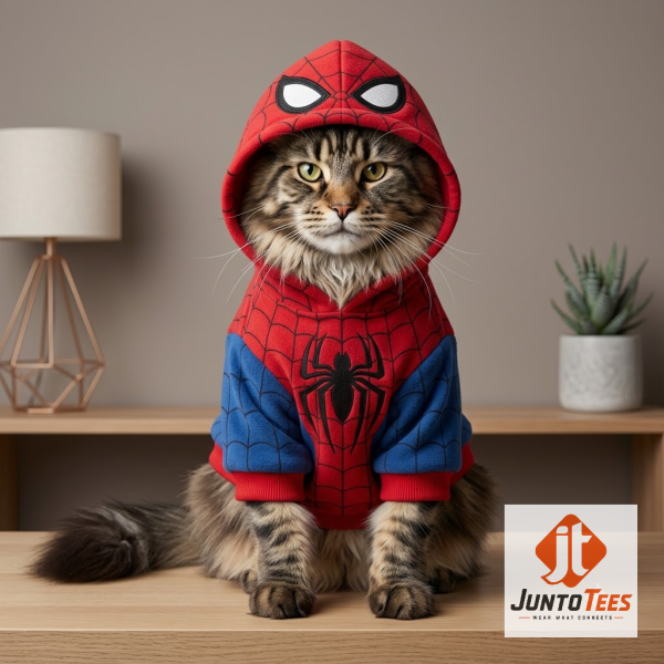 Marvel Spider-Man Pet Costume Cosplay Hoodie 2 Authentic Marvel Spider-Man Pet Costume Cosplay Hoodie product image at juntotees.com