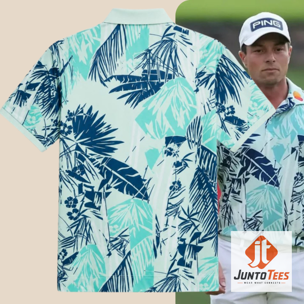 2026 PGA Travelers Championship Viktor Hovland Polo Shirt Today Brand 1 Detailed look of 2026 PGA Travelers Championship Viktor Hovland Polo Shirt Today Brand in 3d Products