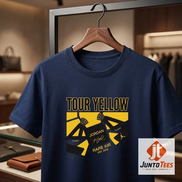 Authentic T Shirt to match Air Jordan 4 Retro 'Rare Air Tour Yellow' 2026 Sneakers product image at juntotees.com