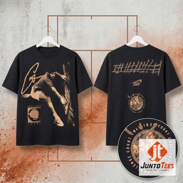 Alcaraz x Cactus Jack Slice Shot 2026 US Open Desk Mat 2 Authentic Reprinted Nike Court x Cactus Jack x Carlos Alcaraz Slice Tee Shirt Us Open 2026 product image at juntotees.com