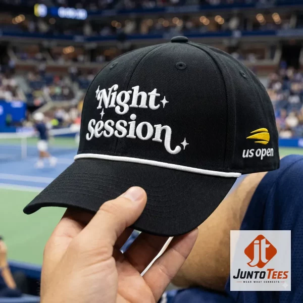 Front view of Night Session US Open Hat 2026 with official design details