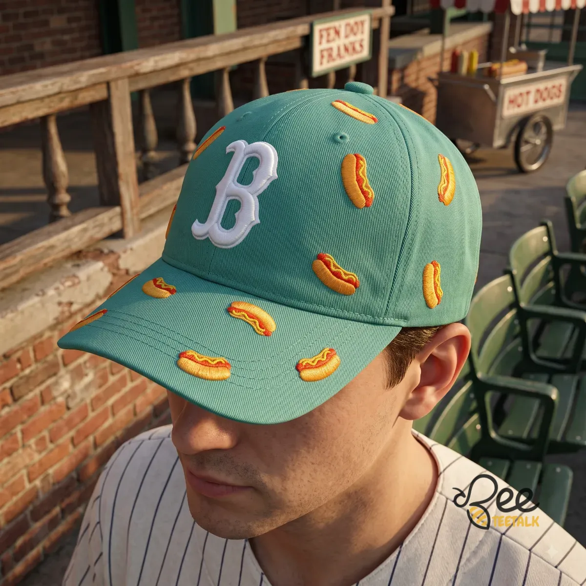 Boston Red Sox City Connect Green Hot Dog Embroidered Hat 2026 Special giveaway 6 Boston Red Sox City Connect Green Hot Dog Embroidered Hat 2026 Special giveaway