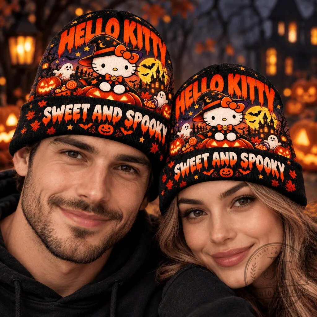 Hello Kitty Sweet and Spooky Halloween Knit Beanie