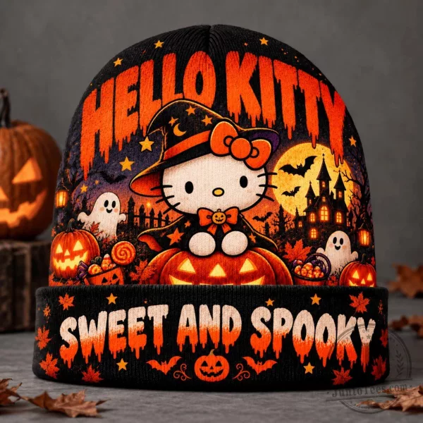 Hello Kitty Sweet and Spooky Halloween Knit Beanie