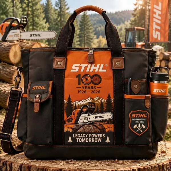 STIHL 100 Years Anniversary Canvas Tote Bag 1926-2026