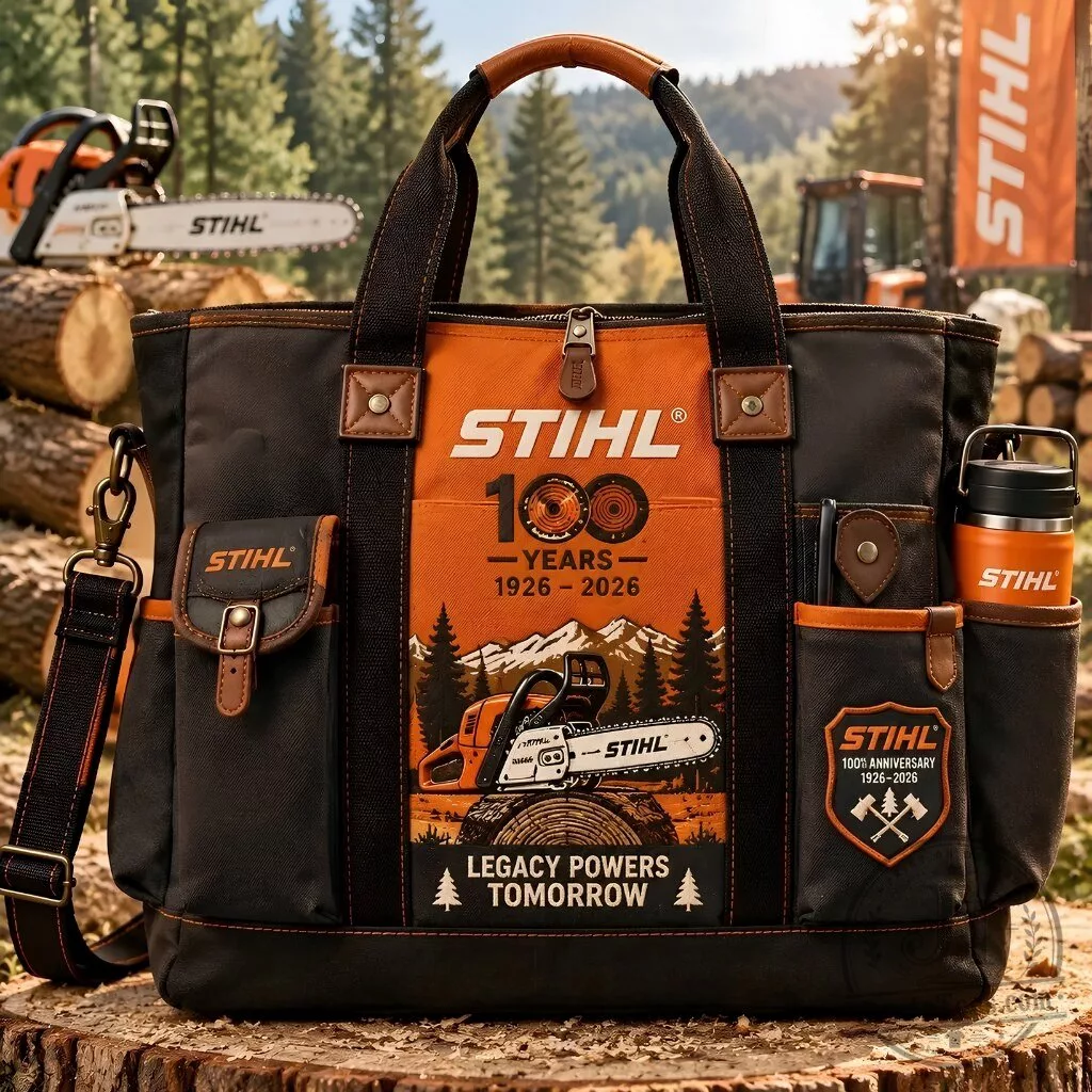 STIHL 100 Years Anniversary Canvas Tote Bag 1926-2026
