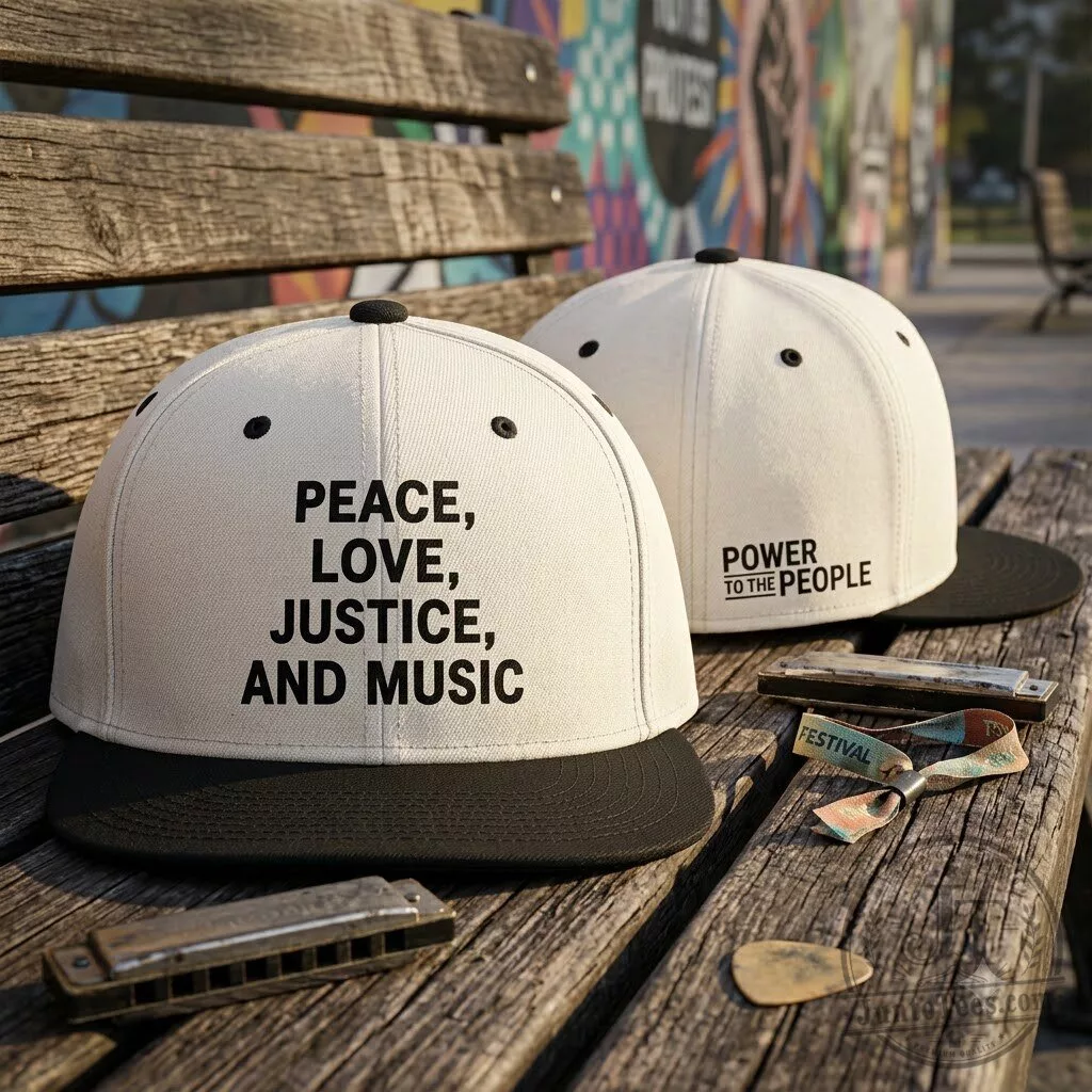 Power To The People 2026 Merch Columbia MD October 3 Merriweather Post Pavilion Peace Love Justice And Music Snapback Hat