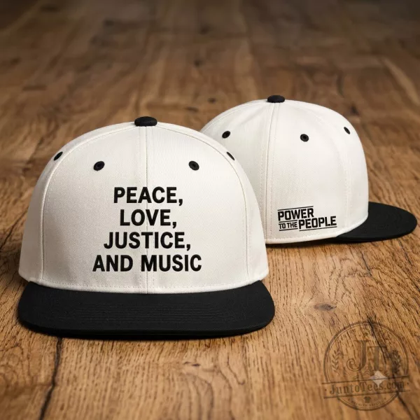 Power To The People 2026 Merch Columbia MD October 3 Merriweather Post Pavilion Peace Love Justice And Music Snapback Hat 1 Power To The People 2026 Merch Columbia MD October 3 Merriweather Post Pavilion Peace Love Justice And Music Snapback Hat