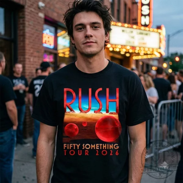 Rush Fifty Something Tour 2026 Merch Spheres T-Shirt Sweatshirt Hoodie
